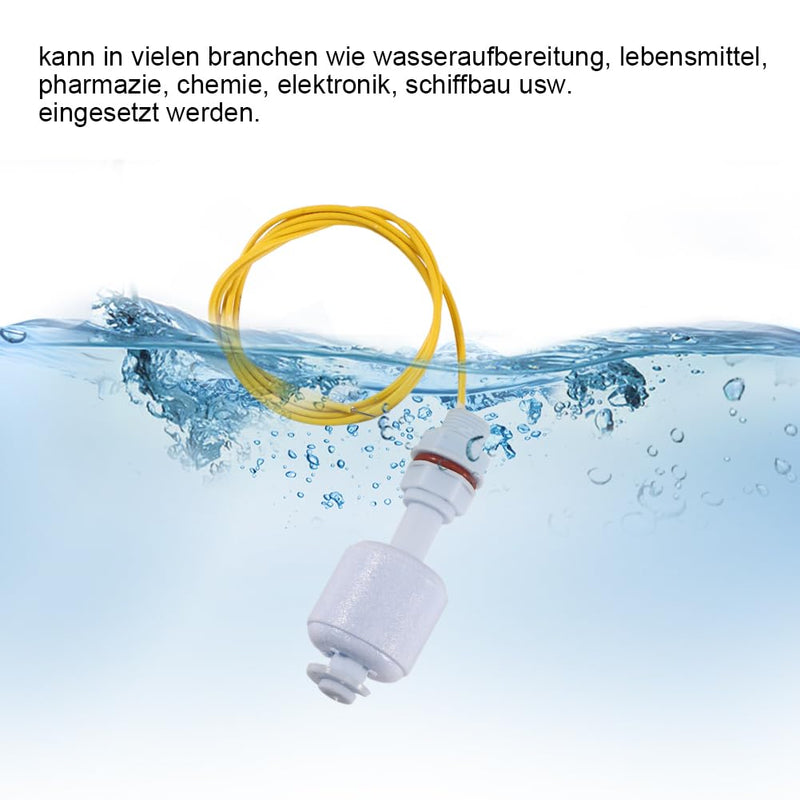 Liquid Float Switch, Pack of 5 Water Tank Pool Liquid Level Sensor Controller, Water Level Sensor for Hydroponics Gardening Aquarium Pool Tank Equipment