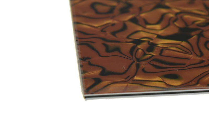 [AUSTRALIA] - Dopro Uncut 11"x17" DIY Blank Guitar Bass Pickguard Material Sheet Scratch Plate Material Sheet 29x43cm Tiger Stripe (Cut Your Own Pickguard) 