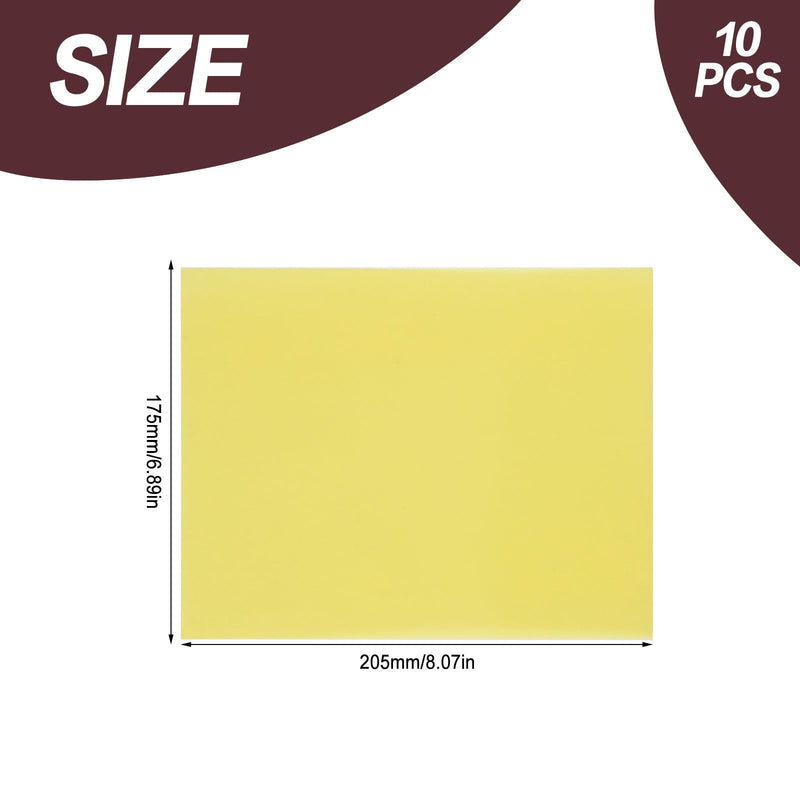 FSWWSF Epoxy Board Pack of 10 Insulation Board 20.3 cm x 17.2 cm x 0.05 cm High Temperature Resistant Insulation Board for DIY Battery Pack Lithium Battery 3240