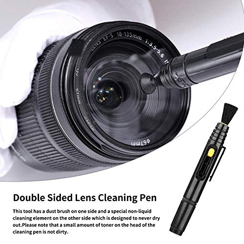 Professional DSLR Camera Cleaning Kit with APS-C Cleaning Swabs, Microfiber Cloths, Camera Cleaning Pen, for Camera Lens, Optical Lens and Digital SLR Cameras. red
