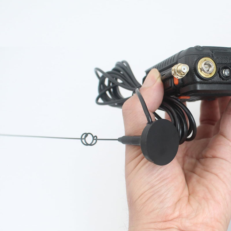 Mobile radio antenna Car VHF antenna Dual frequency UHF 136-174MHz 400-520MHz UHF antenna Car magnetic antenna, compatible with Kenwood compatible with BaoFeng amateur radio walkie-talkie