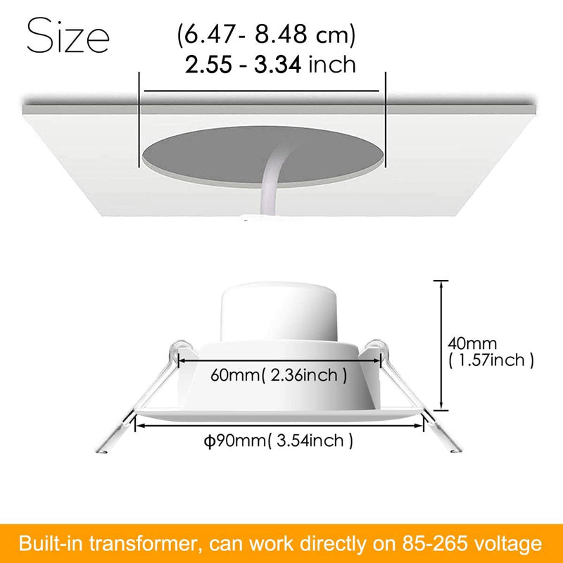 iLC Recessed Ceiling Downlight RGBW 2700 K.