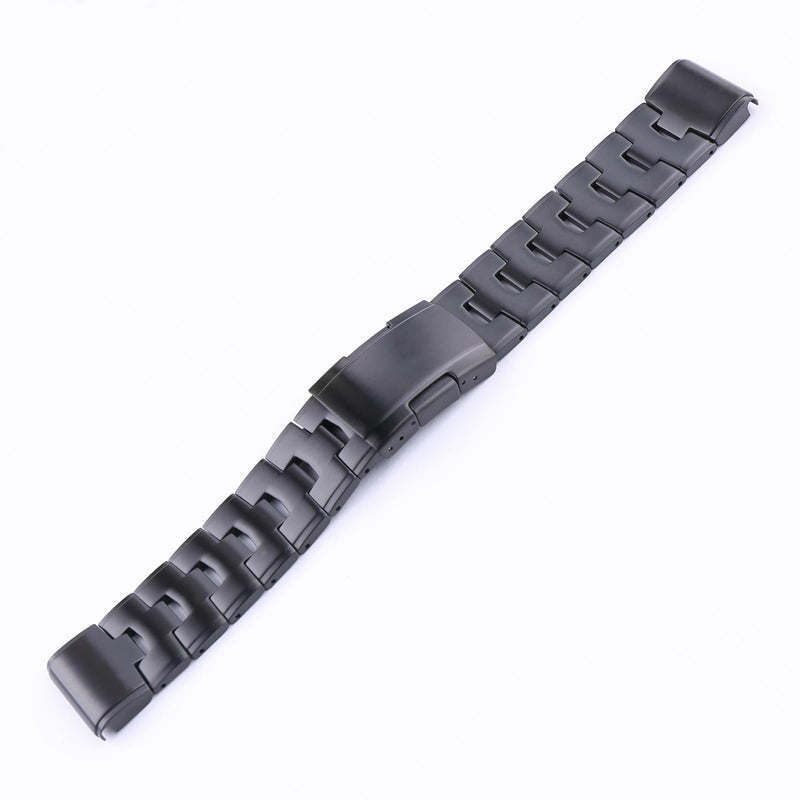 XIW Compatible for 26mm Garmin Fenix 8 51mm Enduro 3 51mm 6X Pro 7X Pro 5X Plus Titanium Metal Quick Release Watch Band Replacement for men Wirstband Strap women Bracelet Black
