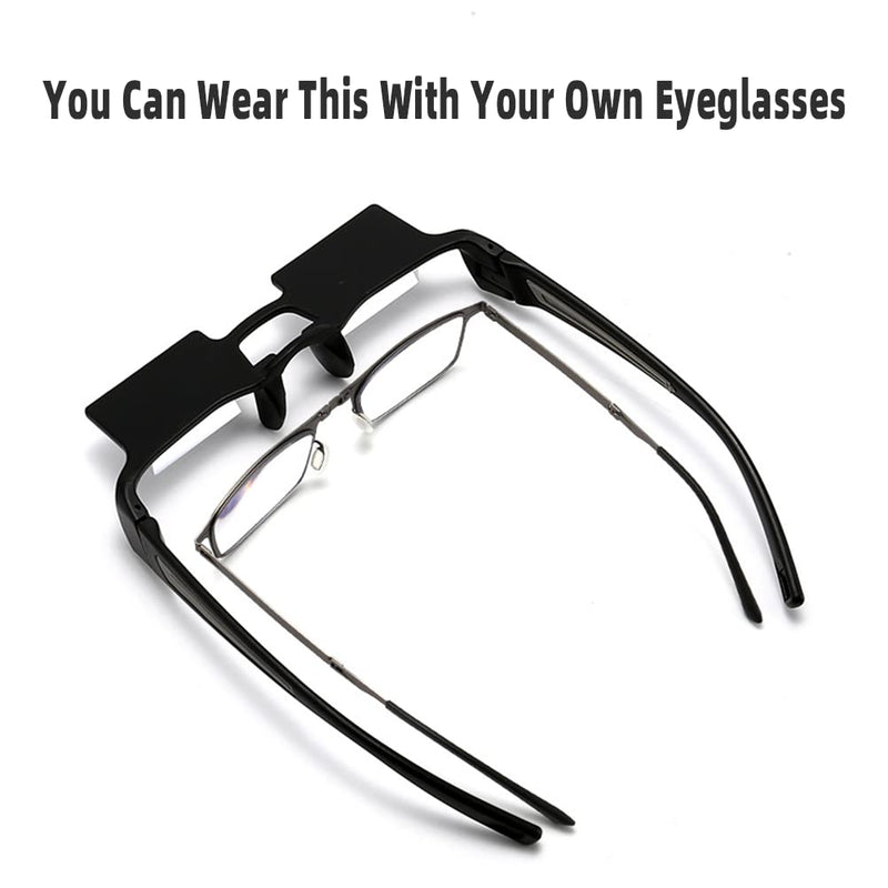 Prism Glasses Lazy Glasses Horizontal Position Glasses for lying down 90 Degree Glasses for Laying Down Reading and Watching TV
