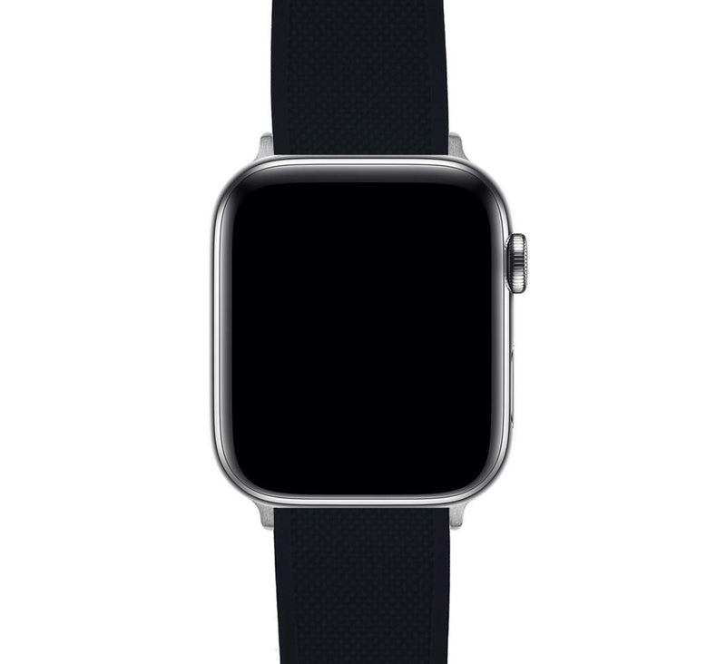 BARTON WATCH BANDS - Elite Silicone Watch Bands Compatible with Apple Watch Models - 1, 2, 3, 4, 5, 6, 7, 8, 9, 10, SE, Ultra & Ultra 2 Small (38mm/40mm/41mm) Black Top / Crimson Red Bottom