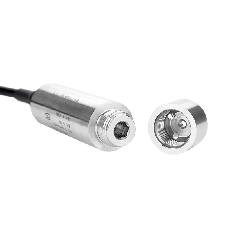 DC 24V 4-20mA Plug-In Level Sensor ALS-MPM-2F for Depth Measurement 0-5m, Stainless Steel, Anti-Corrosion, Anti-Clogging, Default