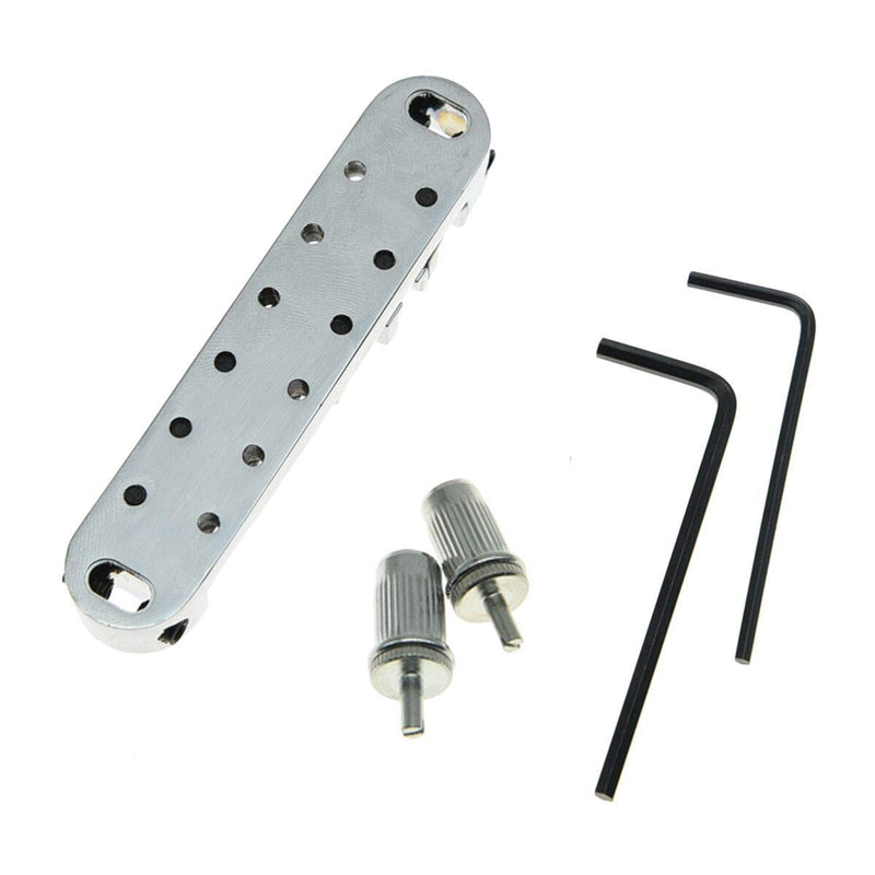 [AUSTRALIA] - Chrome LP Electric Guitar Tune-o-matic Roller Saddle Bridge for Les Paul SG Chrome (Tune-o-matic Roller) 