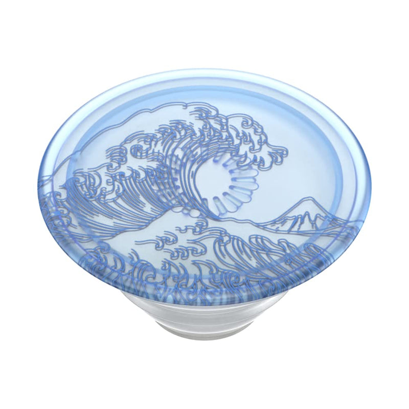 PopSockets Plant-Based Phone Grip with Expanding Kickstand, Eco-Friendly PopSockets for Phone -Translucent Ocean