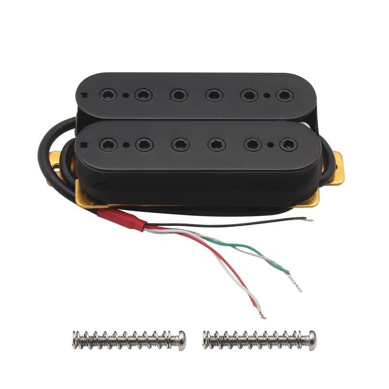 [AUSTRALIA] - FLEOR Neck+Bridge Pickup Set Double Coil Humbucker Pickups for Electric Guitar Pickup Replacement-Black Black 