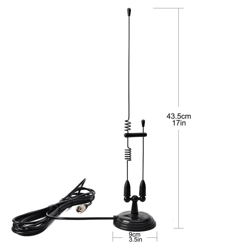 [AUSTRALIA] - UAYESOK Magnetic Mobile Antenna Signal Boost, Upgrade for HT, 2m/70cm & GMRS Ham Radio Car Antenna PL259 for Baofeng UV-5R AR-5RM UV-82 UV-5G Retevis RT95 MA1 RT29 RA86 BTECH AnyTone QYT TYT Midland Black 