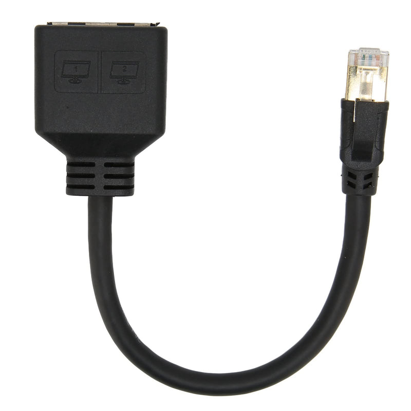 Annadue RJ45 Splitter Adapter, RJ45 Network 1 to 2 Port Ethernet Adapter Splitter, CAT8 Network Cable Splitter Adapter for Home Office, Default