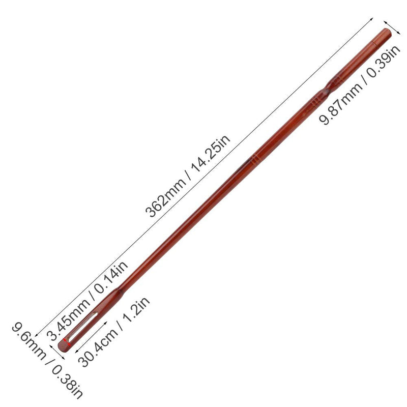 Flute Cleaning Rod,Maple Wood Succinite Color Flute Maintenance Cleaning Tool 36.2 x 0.96cm Playing Accessories