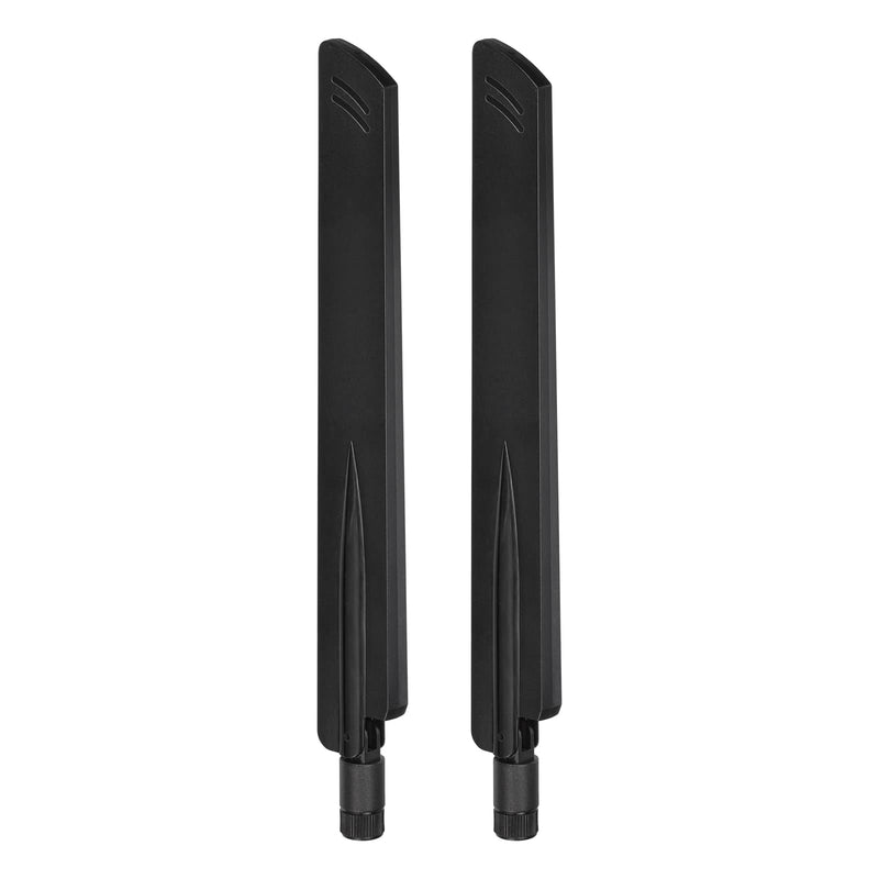 Eightwood Tri-Band WiFi 6 6E Antenna Kit for M.2 NGFF WiFi Card | 2.4GHz 5GHz 6GHz RP-SMA Male Antenna with 10in RP-SMA Female to M.2 WiFi Card Coax Cable and PCI Slot Bracket