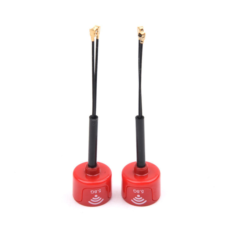 FPV 5.8G LHCP Antenna High Gain 3Dbi FPV Mini Antenna for DJI O3 Air Unit FPV Racing Drone with IPEX1 Connector (Red) Red