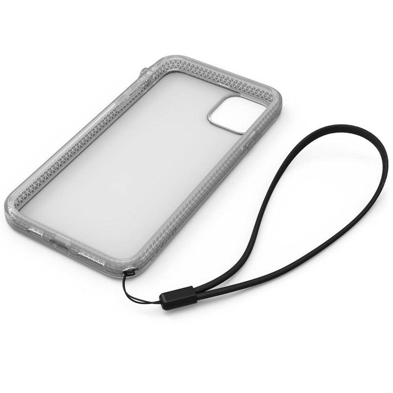 Catalyst - iPhone 11 Pro Case with Clear Back Case, 2M Drop Resistant, Shock Absorption System, Rotary Switch Switch, Wireless Charging, Lanyard- Clear piccola bright