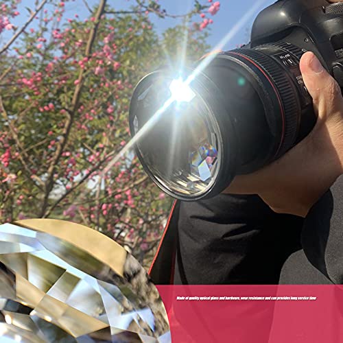 Explopur 77mm Kaleidoscope Prism Camera Glass Filter Variable Number of Subjects SLR Photography Accessories