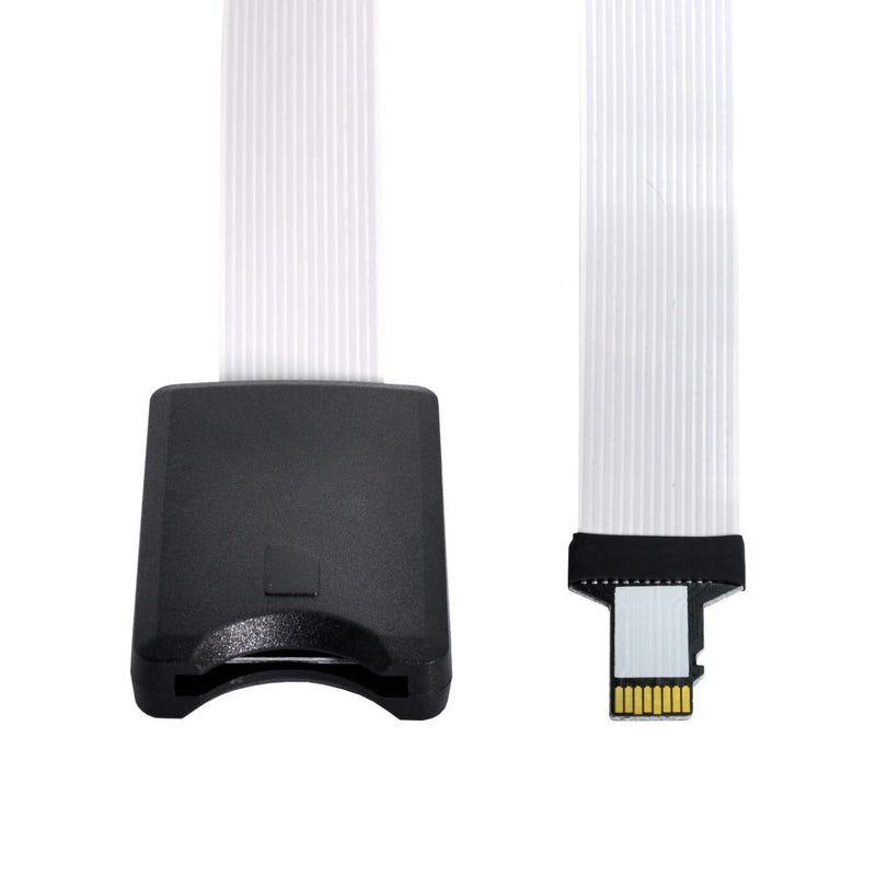 CY Memory Card Kit Micro-SD TF Male to SD Female Extension Soft Flat FPC Cable Extender 25cm