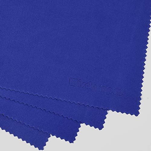 Wisdompro 4-Pack 16x16 Inch Extra Large Microfiber Cleaning Cloths, Blue