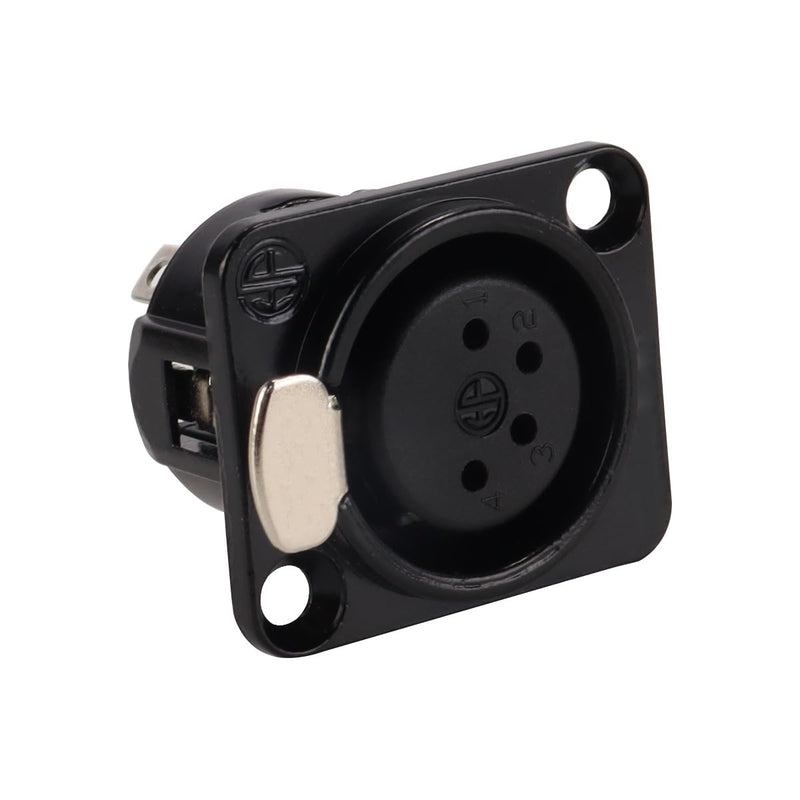 [AUSTRALIA] - Enwye 4 XLR 4 Pin Female Panel Mount Sockets Suitable for Recording Studios, Mixers, Sound Systems etc 