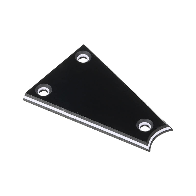 PATIKIL Metal Guitar Rod Cover Plate 3 Ply 3 Holes Black for Electric Guitar Bass Accessory