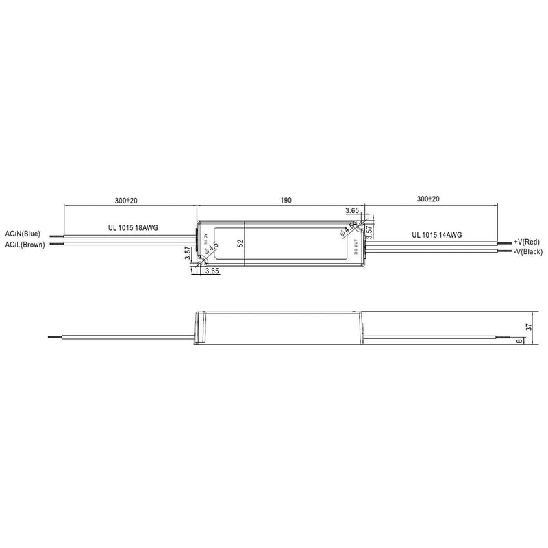 MeanWell, LPV-100-24 LED Power Supply, 100 W, 24 V, 4.2 A
