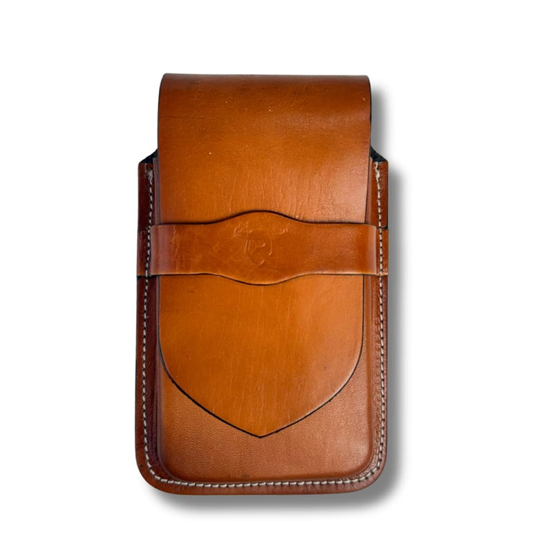 Leather Phone Holster for iPhone 17/16/15/14 Pro Max & Plus – Genuine Leather Belt Clip Cell Phone Case for Galaxy S25/S24/S23 Ultra & Plus – Handmade Belt Pouch for Men