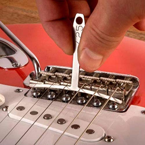 9 Pcs Understring Radius Gauge, Universal Guitar Gauge for Guitar Bass Bridge Fingerboard Saddle 7.25~20 Playing Accessories