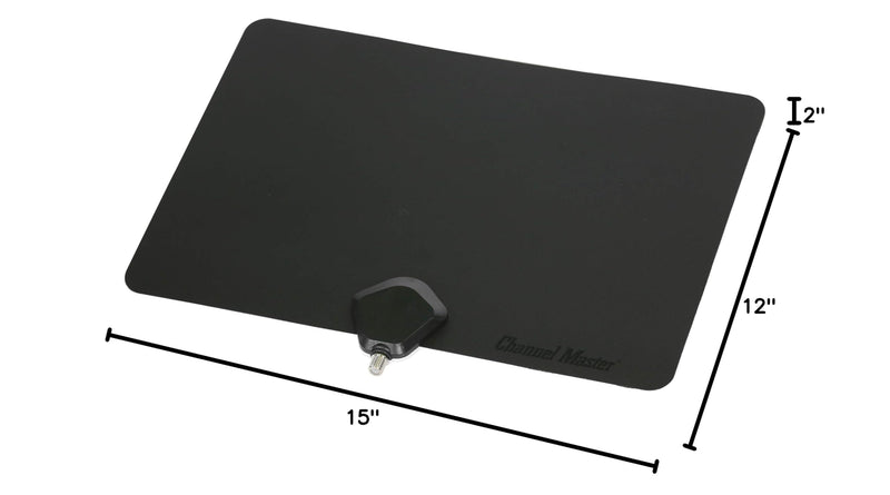 [AUSTRALIA] - Channel Master FLATenna - Indoor Digital HDTV Antenna, 12' Coaxial Cable, Superior Reception Range & Signal Reliability, Supports 4K Smart TVs, OTA Broadcast & NextGen TV, Easy Install Non Amplified 