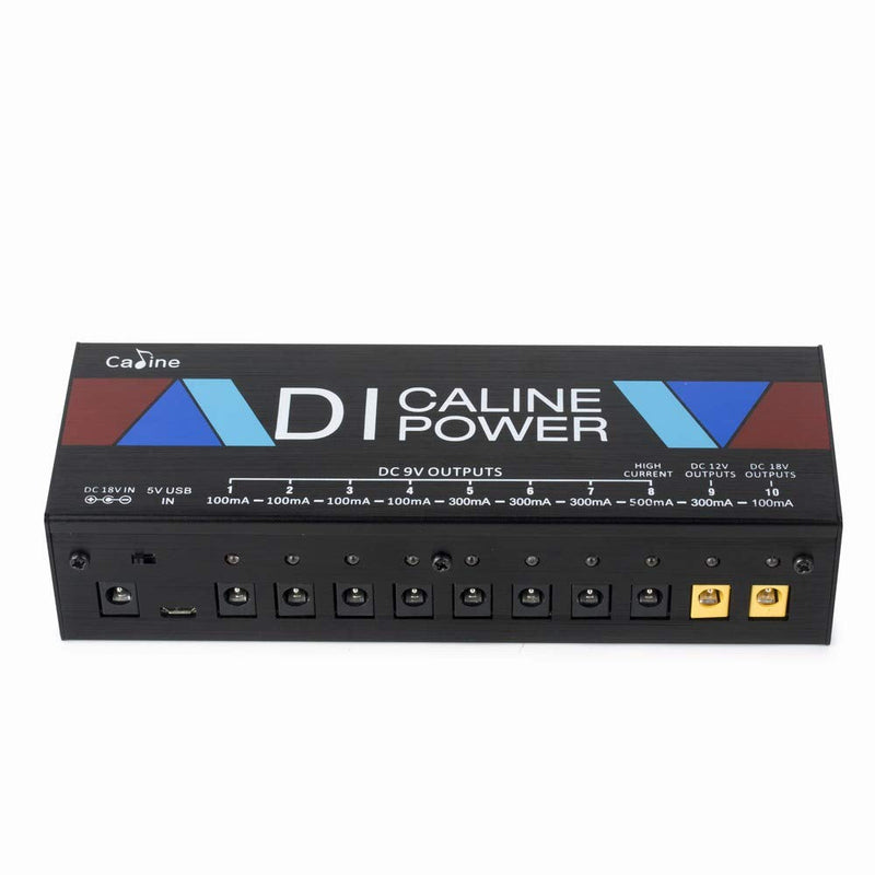 Caline Guitar Pedal Power Supply,DI Box Pedal Board Power Supply,Multi Pedal Power with AUX and USB in
