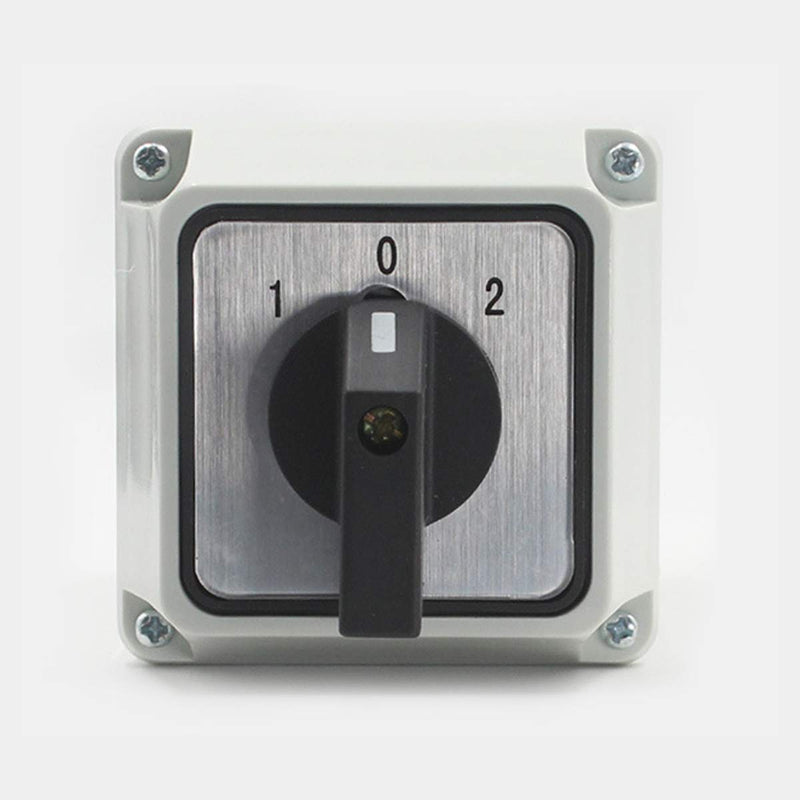 [AUSTRALIA] - 1Pcs Universal Changeover Selector Switch, with Waterproof Box, 3 Positions 16 Terminals, Power Transfer Switch, LW26-25/4 25A Motor Generators, Rotary Cam Selector 25A 16 Terminals 