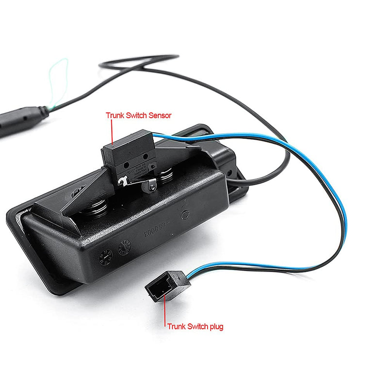 AHD/CVBS Car Rear View Camera's Fisheye Trunk Handle Camera with RCA Cable & Vehicle-Camera for for BMW 3 E90 E91 E92 E93 320i 335i 5 M5 E39 E60 E61 X5 E53 E70 X6 E71 & Backup Camera (CVBS) CVBS