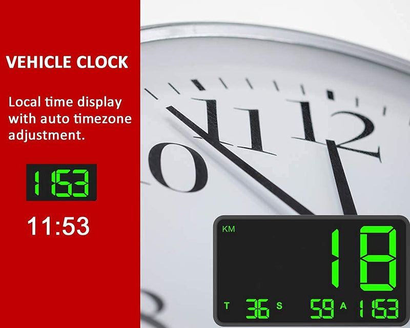 [AUSTRALIA] - HUD Original Universal GPS Head Up Display Speedometer Odometer Car Digital Speed Display MPH Over Speed Alarm Car Clock for All Vehicles C60S/C80/C90 