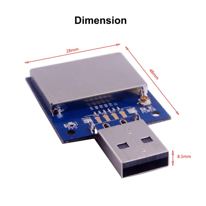 USB GPS Module GLONASS Beidou GPS Dongle Built-in Ceramic Antenna, Better Than VK-162 VK-172