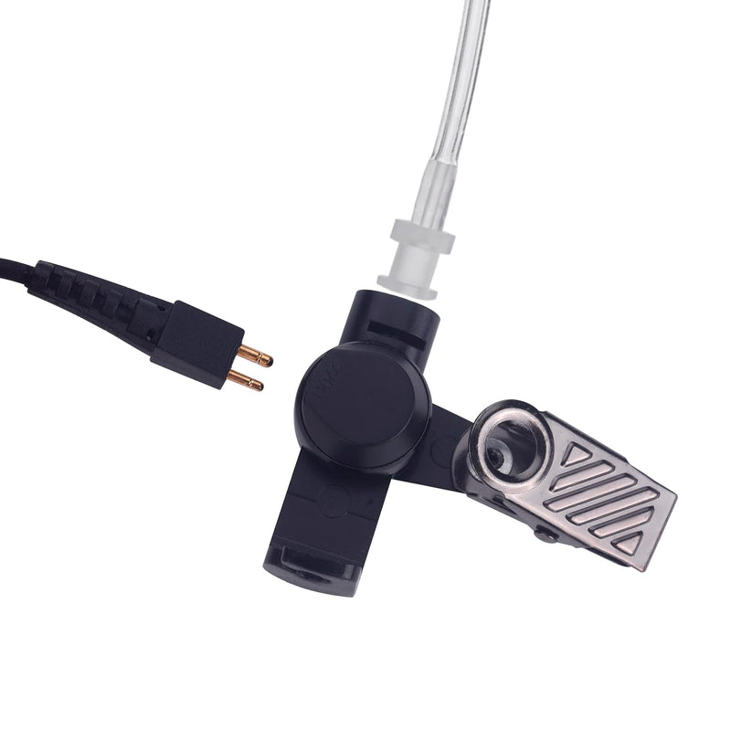 VX-261 Earpiece with Mic for Motorola Vertex Standard Radio EVX-261 VX-231 EVX-531 EVX-534 VX-180 VX-298 VX-350 VX-351 Covert Acoustic Tube Headset with One Pair Medium Earmolds,2 Pack
