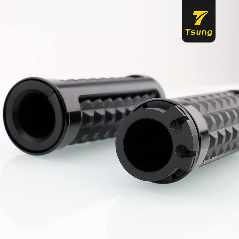 TSUNG Handlebar Grips 1 Inch Motorcycle 25MM Throttle Hand Grip Knob