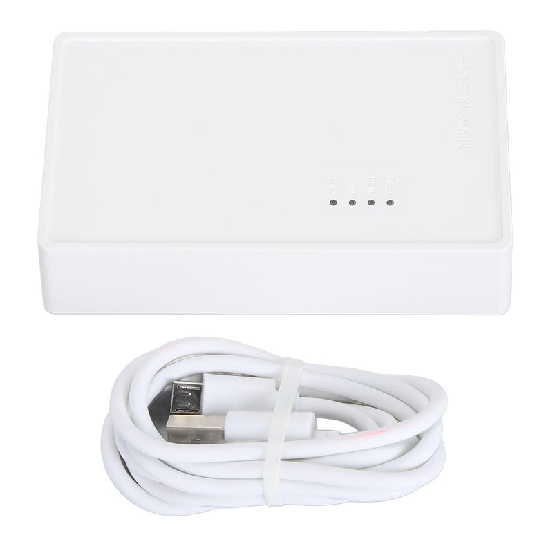 USB Wireless Print Server, Convert USB Printer to WiFi Printer with 480Mbps USB2.0 Port and 100Mbps LAN Bridge, Support 4 Printers via USB Hub for OS X