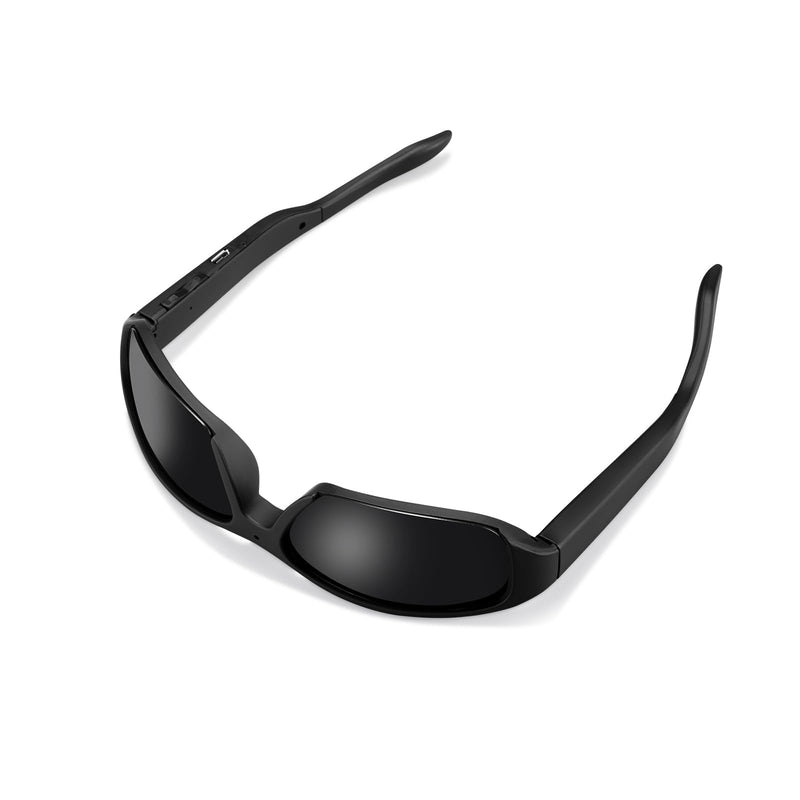 Smart Video 1080p Camera Glasses for Men - Outdoor HD UV Protective Polarized Lenses Recording Sunglasses for Cycling Sports, Traveling, Driving (Include 32G Memory Card)