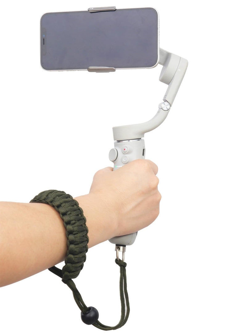 Adjustable Camera Wrist Strap Lanyard with 1/4-20 Screw for Insta 360 X3, X2, for DJI Pocket 3, Universal Hand Strap for Selfie Sticks, Action Cameras, DSLR Cameras (Army Green)