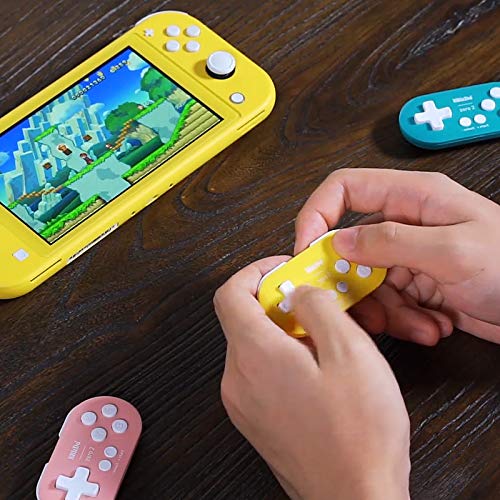 8Bitdo Zero 2 Mini Bluetooth Gamepad for Switch Windows Android MacOS Steam Raspberry Pi (Yellow) Yellow