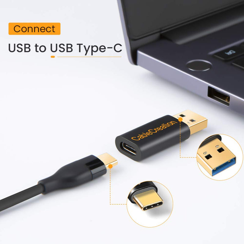 Bundle – 2 Items: USB C Female to USB Male 5Gbps Adapter + 8K HDMI USB C Hub