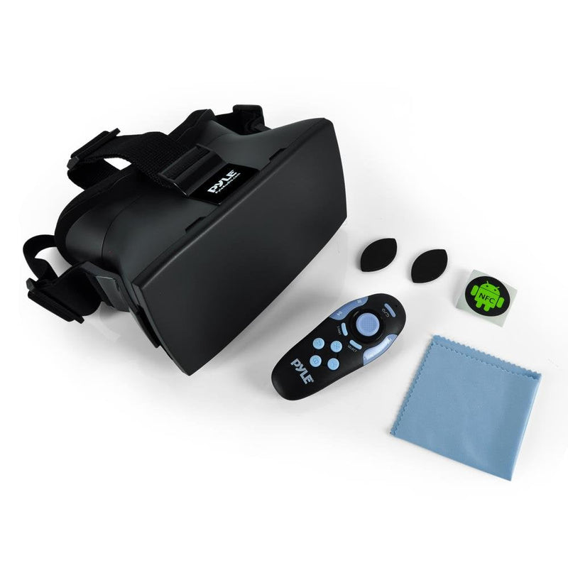 Pyle PLV3D15 Universal 3D VR Headset Glasses, Virtual Reality Viewing Entertainment Goggles