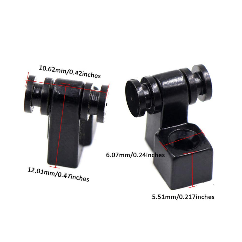 Guitar String Retainer Roller String Tree Guides,Loaded Jack Socket Plate and Neck Plate Black,Electric Guitar Hardware Set with screws Black 03
