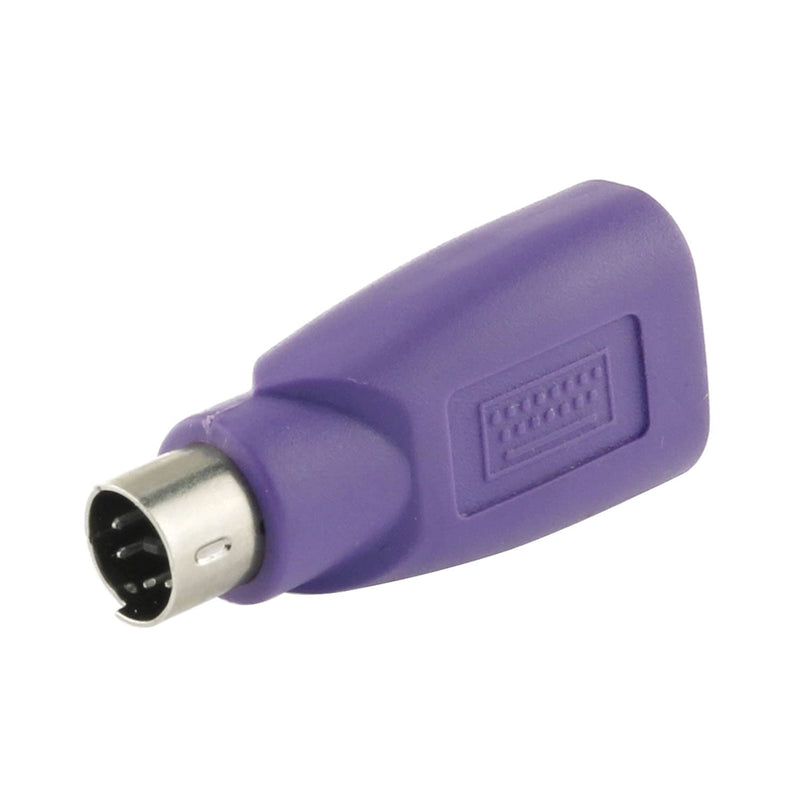 DGZZI USB to PS2 Adapter 2PCS Purple USB Female to PS/2 Male Converter Adapter for Mouse and Keyboard