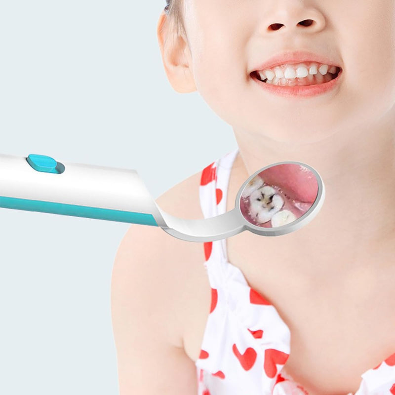 Hsthe Sea 2 Piece Dental Mirror with LED Light, Anti-Fog Mouth Mirror for Oral Care