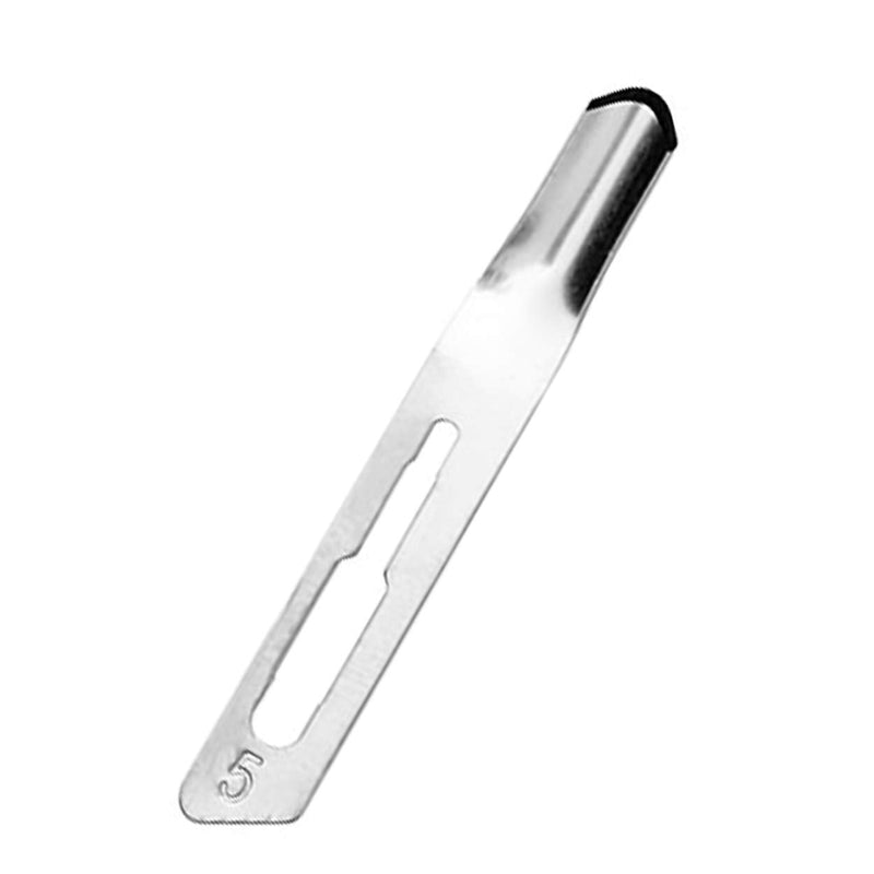May Figure 5 Hollow Chisel Blades, Pack of 10, Individually Sterile Packed - Scalpel Blades for Corns & Callus Removal, for Medical Foot Care & Podiatry, Fits Scalpel Holder No.3