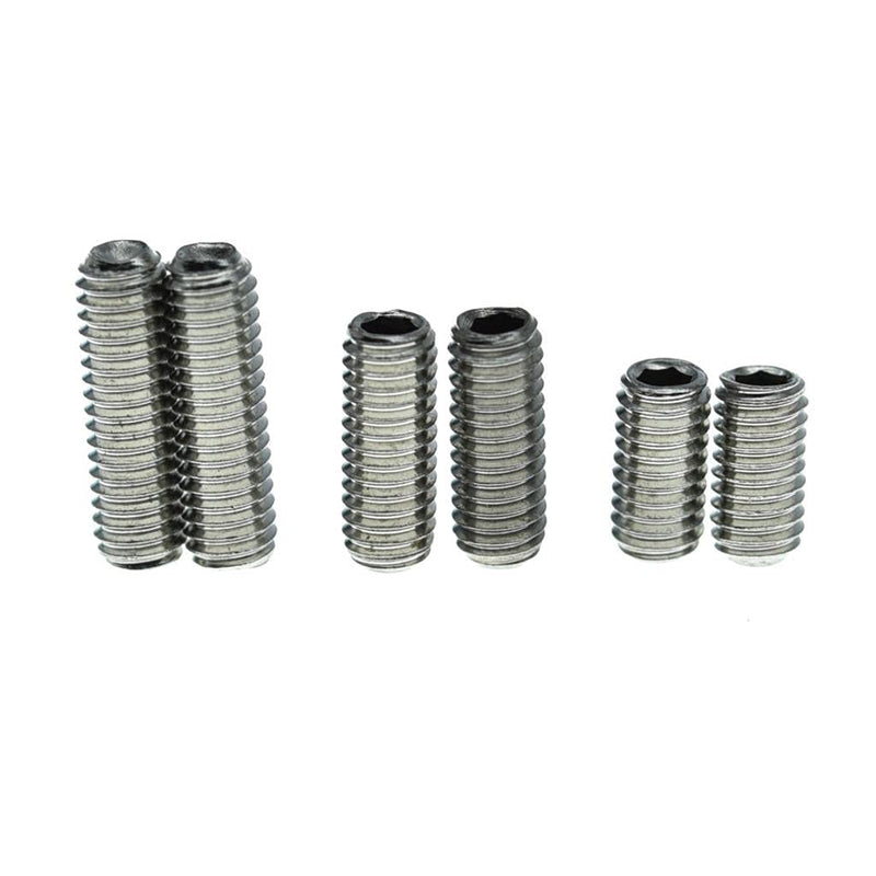 KAISH 50x Metric M3x8 Stainless Steel Guitar Bridge Saddle Height Adjustment Screws for Stratocaster/Telecaster Metric M3x8mm