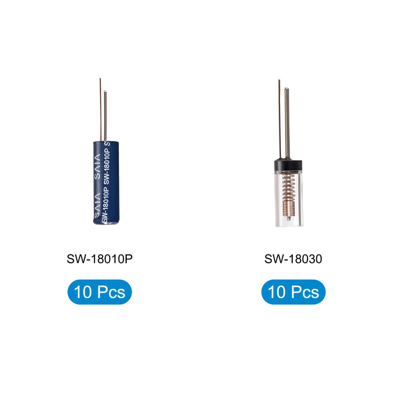 QUARKZMAN 10 Set SW-18030 SW-18010P Vibration Switch 5mA Spring Electronic Sensor Switch Clear Blue
