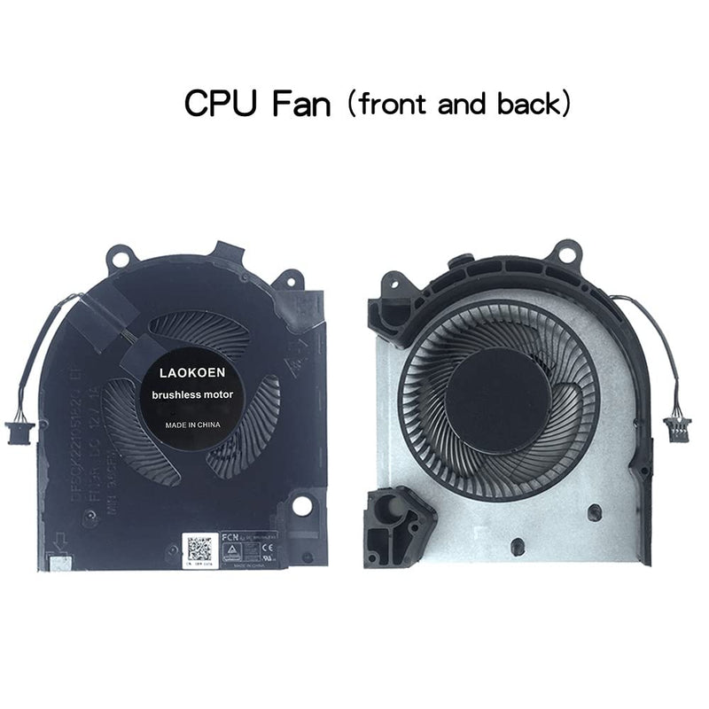New Replacement Cooling Fans for Dell G15 5510 RTX3050/ti RTX3060/ti, G15 5511 5515 RTX3050/ti Laptop P/N：EG75071S1-C090-S9A EG75071S1-C100-S9A FN9R FN9S DC 12V,(Not Fit for GTX1650/ti RTX3070/ti)