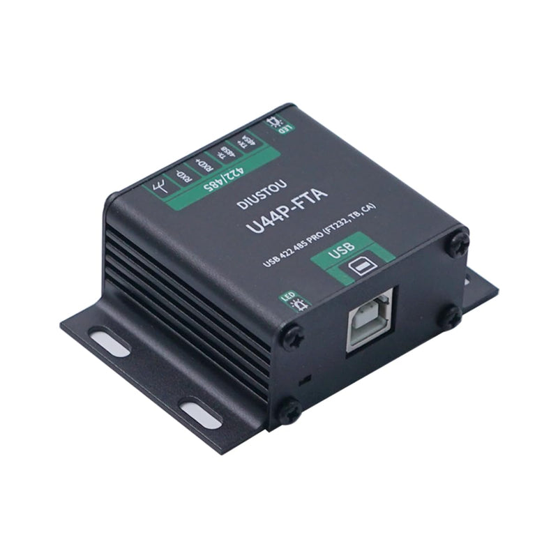 FT232 USB 422 485 Interconvertible Serial Module SP3485 with Isolation Industrial Serial Adapter Metal Housing Lightning Surge Protected 2M Baud Rate Serial Communication Adapter