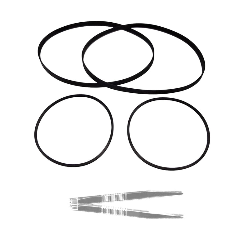 [AUSTRALIA] - Cassette Deck Belt Kit (4-Pack) - Premium Replacement Belts for Sony TC-WE435/TC-WE475/TC-WE635/TC-WE775/TC-WR681 Dual Deck Players + Tweezers 